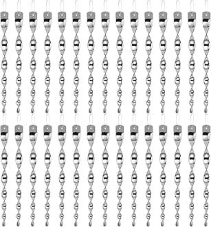 Woodpecker Bird Scare Devices，Reflective Scare Rods Control Device to Keep Birds Away from Patio Pool（Christmas Reflective Strip Hanging Home as Decoration） (30PCS)