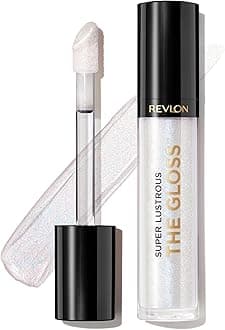 Revlon Super Lustrous Lip Gloss, Non-Sticky, Hydrating, High Shine Finish, 304 Frost Queen, 0.13 oz