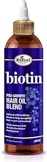 Difeel Biotin Pro-Growth Hair Oil Blend, 8 oz – Strengthens & Helps Reduce Breakage, Supports Thicker-Looking Hair, Lightweight Nourishing Formula, Made in USA