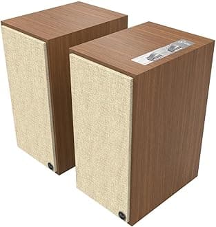 The Sevens Heritage Inspired (Pair) Powered Speakers - Walnut