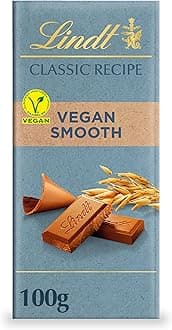 Lindt CLASSIC RECIPE Vegan Chocolate Bar, 100g - Smooth Vegan Oat Chocolate