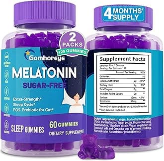 Melatonin Gummies 30mg for Adults - Maximum Strength Melatonin Gummies for Relaxation & Soothing, Exogenous Melatonin Supplement with FOS for Immune, Gut Health and pH Balance, Sugar Free -120 Counts