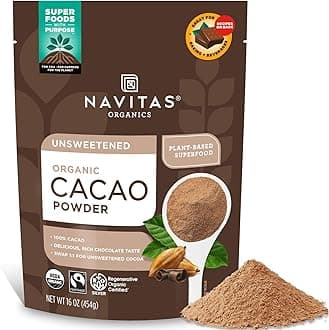 NAVITAS NATURALS Organic Cacao Powder, 16 oz (454 g)