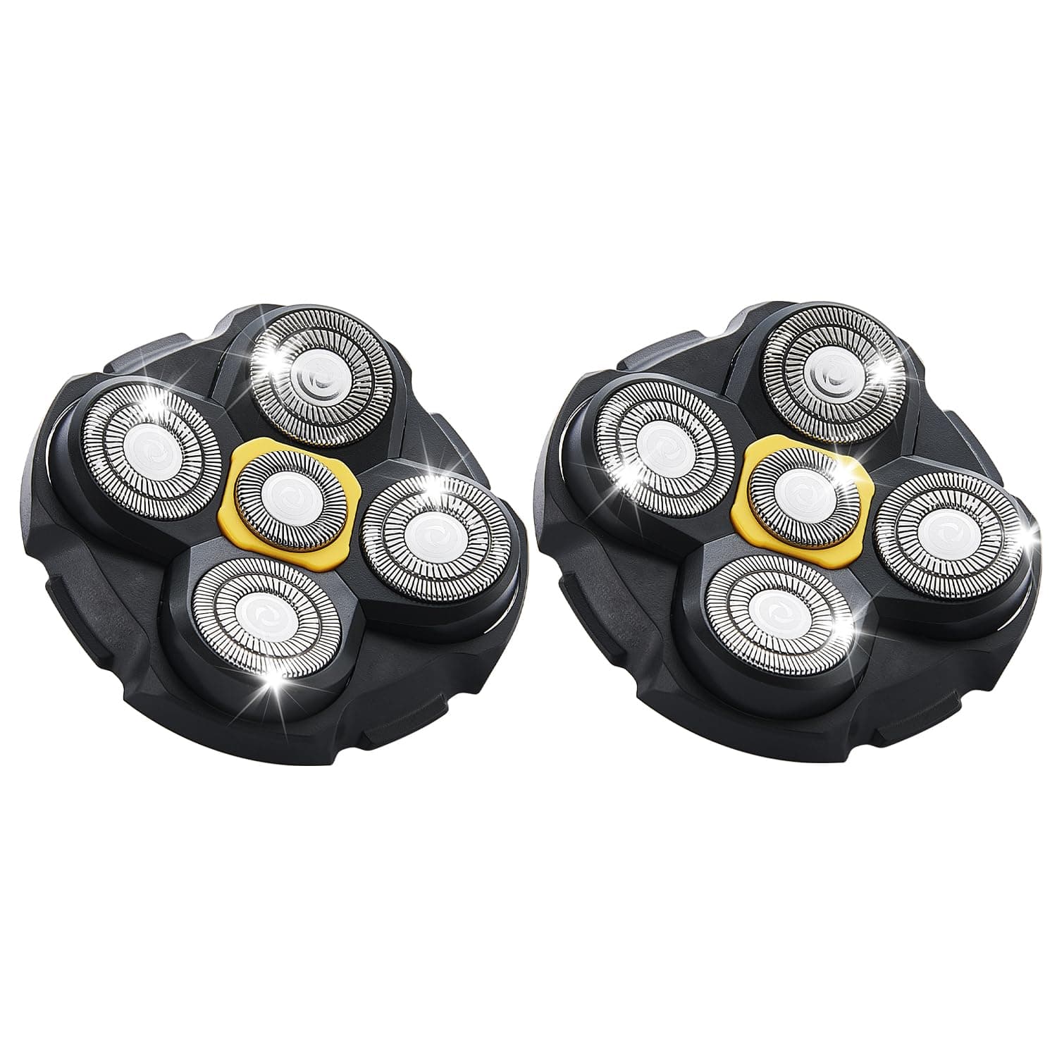 Shaver Replacement Heads Compatible with Microtouch Titanium Head Shaver, for Bald Men 2 Pack