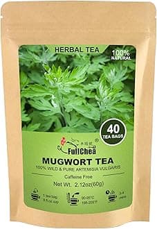 Mugwort Tea Bag 40 Teabags, 1.5g/bag - 100% Pure Mugwort leaves Herbal Tea - Rich In Antioxidants