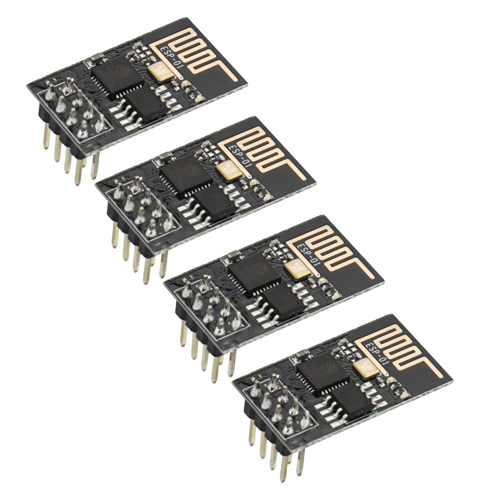 4Pcs ESP8266 Serial WiFi Module ESP-01 Updated Wireless Transceiver Board 3.3V for Arduino
