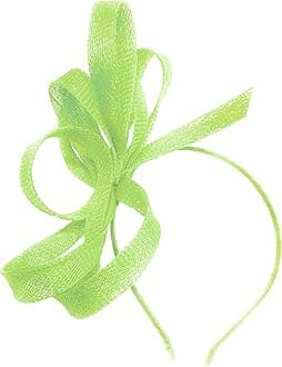 Vegan Sinamay Fascinator Headband Wedding Hoop Ladies Day Ascot Races