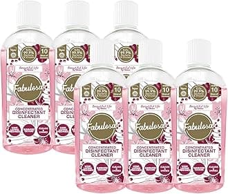 Fabulosa 4 in 1 Concentrated Antibacterial Disinfectant All Purpose Cleaner, 220ml, 6 pack, Beautiful Life
