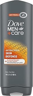 Dove Men+Care Body Wash For Smooth and Hydrated Skin Care Skin Defense Effectively Washes Away Bacteria While Nourishing Your Skin 18 oz