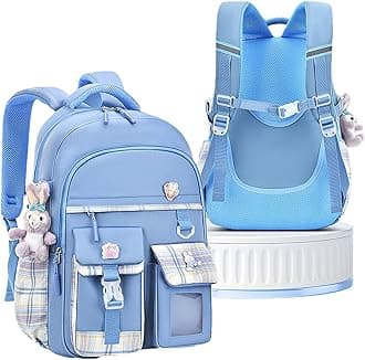 Girls School Bag, School Bag Leisure Backpack School Student Laptop Backpack, Waterproof Backpack,Accessories Plush Pendant for Teens Girls Women Students School Bag