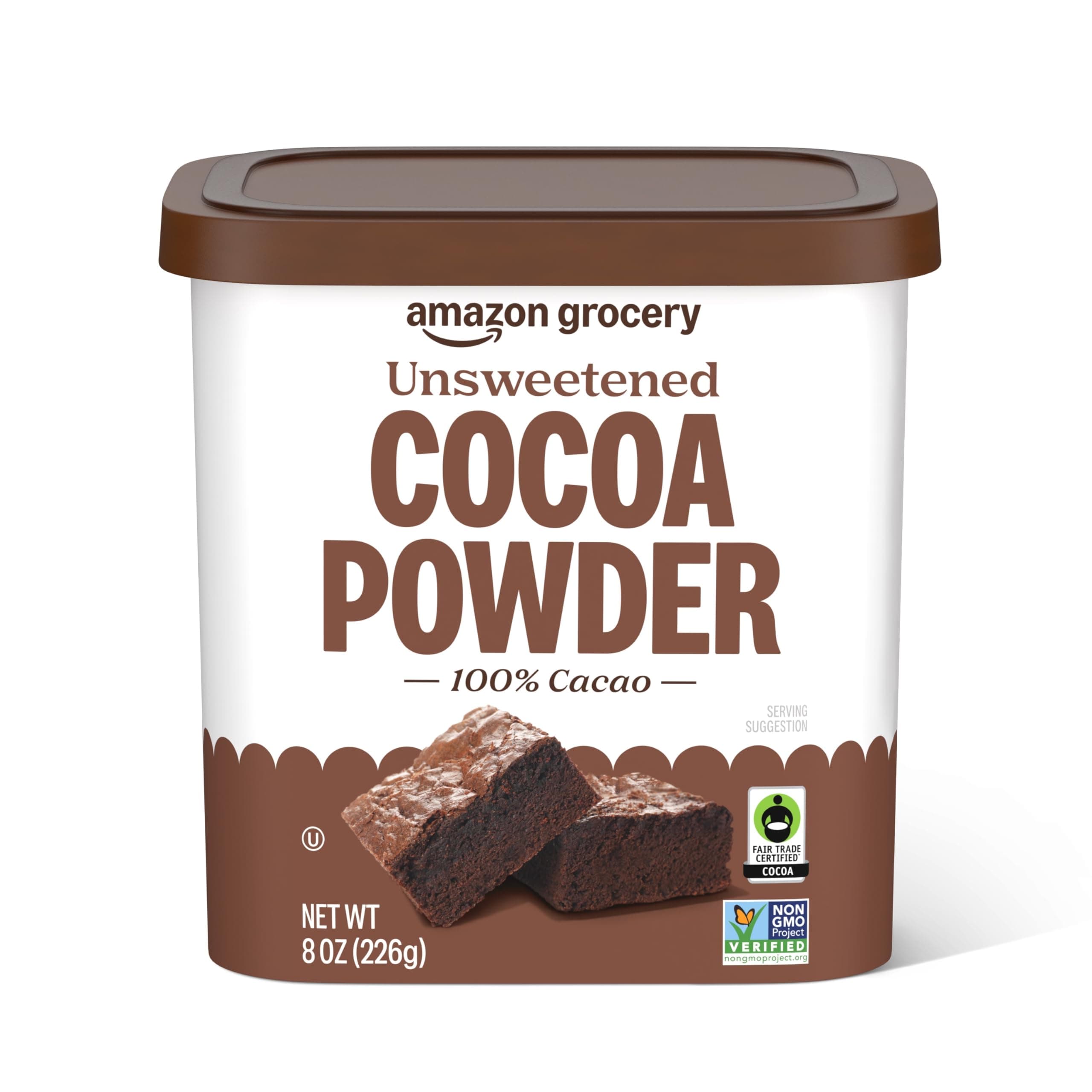 Amazon Fresh - Unsweetened Cocoa Powder, 8 oz