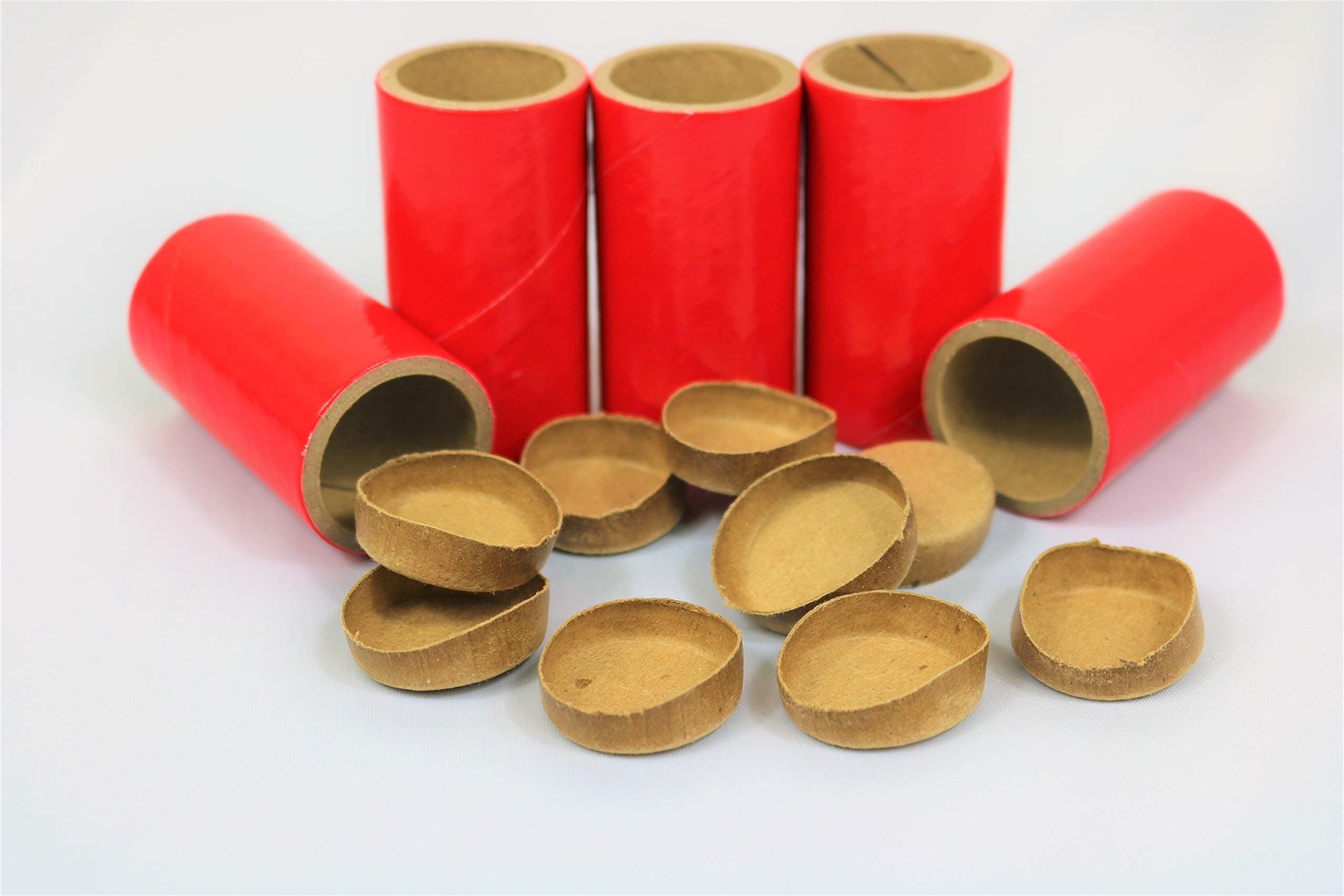 25 Thick WALLED SALUTE Firework Tubes Shells 1" x 2-1/2" x 1/8" & 50 Paper plugs