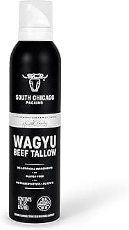 - South Chicago Packing Wagyu Beef Tallow Spray, 7 Fl Oz – Umami-Rich Nonstick Cooking Oil for Sautéing, Grilling & Stir-Frying