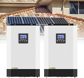 Hybrid Solar Inverter for grid-connected home,with 5.5KW Pure Sine Wave Hybrid Inverter & 110A MPPT Solar Charger Controller & Monitorable wifi module,Support parallel connection,2pcs