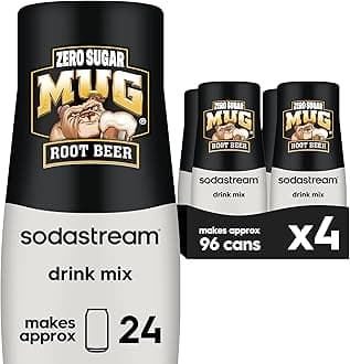 Mug Root Beer Zero Sugar Drink Mix (440ml, Pack of 4)