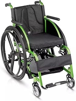 VMS Careline LEISURE Lightweight Sports Wheelchair - Folding Active Series | Seat Width 18 Inch
