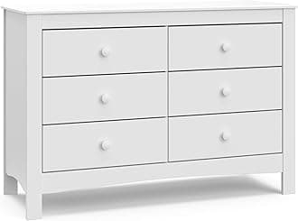 Graco Noah 6-Drawer Dresser (White) – GREENGUARD Gold Certified, White Dresse...