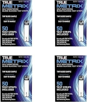 TRUE METRIXTest Strips 4 x 50ct (200 Test Strips)