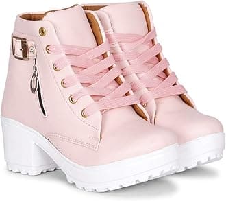 Women's Tan Buckle Boots – Stylish Faux Leather High Ankle Boots for Winter & Casual Wear – Comfortable & Durable