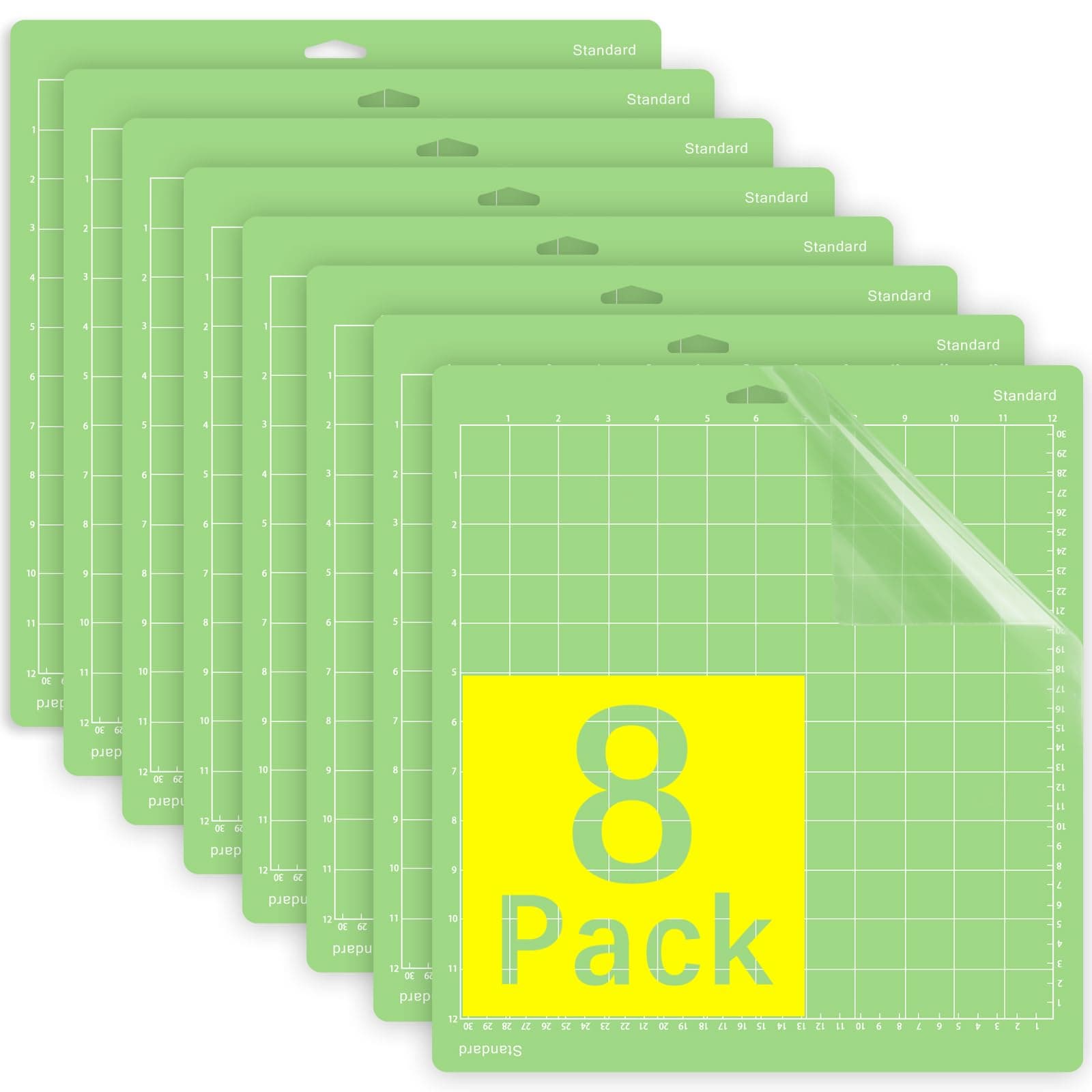 12x12 green mat 8 pack