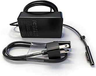 65W Power Adapter Charger Compatible with Microsoft Surface Pro 11, 10, 9, 8, 7+, 7, 6, 5, 4, 3, X; Surface Laptop 7, 6, 5, 4, 3, 2, 1; Surface Book 3, 2, 1; and Surface Go Tablet