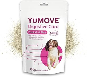 Digestive Care & Fibre, Dog Pre and Probiotic Supplement for Gut Health, Digestive and Anal Glande Support, All Ages and Breeds with Sensitive Digestion, 180g