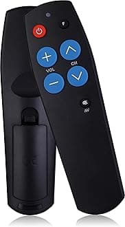 Universal Big Button Easy Simple TV Remote Control for Elderly Senior - Easy Set up - Seniors Remotes Control - Universal Remote Controls Works for TV and IR Cable Box Devices