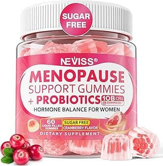 - Sugar Free Menopause Supplement Gummies for Women, Menopause Probiotics (10 Billion CFU) Filled Gummy with Ashwagandha, Dong Quai & Black Cohosh for Hot Flashes, Night Sweats, Mood Swings, Gut Health