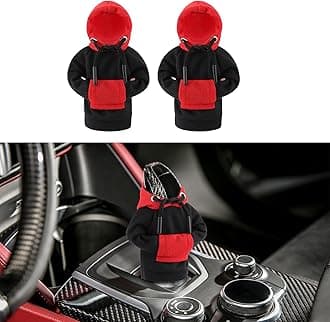 Kutyun2PCS Universal Hoodie, Upgraded Gear Shift Cover, Funny Shifter Hoodie, Car Shifter Stick Protector Decoration for Most Gear Shift Levers