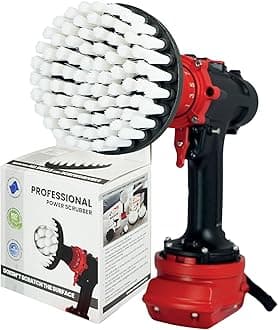 Premium Drill Brush Professional – Extra-Soft 13 cm White | Scratch-Free Cleaning Brush for Carpet, Upholstery, Leather Seats, Glass, Furniture and Car Interior