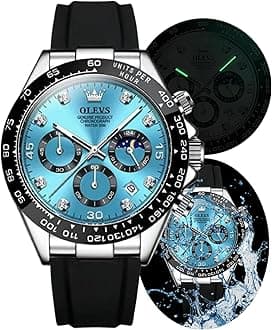 – Men's Chronograph Quartz Watches,Luminous Watches for Men, Fashion, Leisure