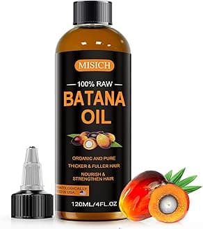 MISICH Raw Batana Oil for Hair Growth, 100% Natural Organic Botana Oil for Men & Women, Pure, Unrefined, Enhances Thickness, Prevent Hair Loss