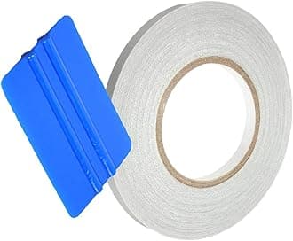 VViViD Clear Car Door Edge Sealing Paint Finish Protector Strip .38" Roll .5" x 160ft Roll w/Squeegee vvclrdooredgetape_