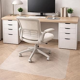 Marvelux 48x60" Vinyl (PVC) Rectangular Chair Mat for Hard Floor | Clear