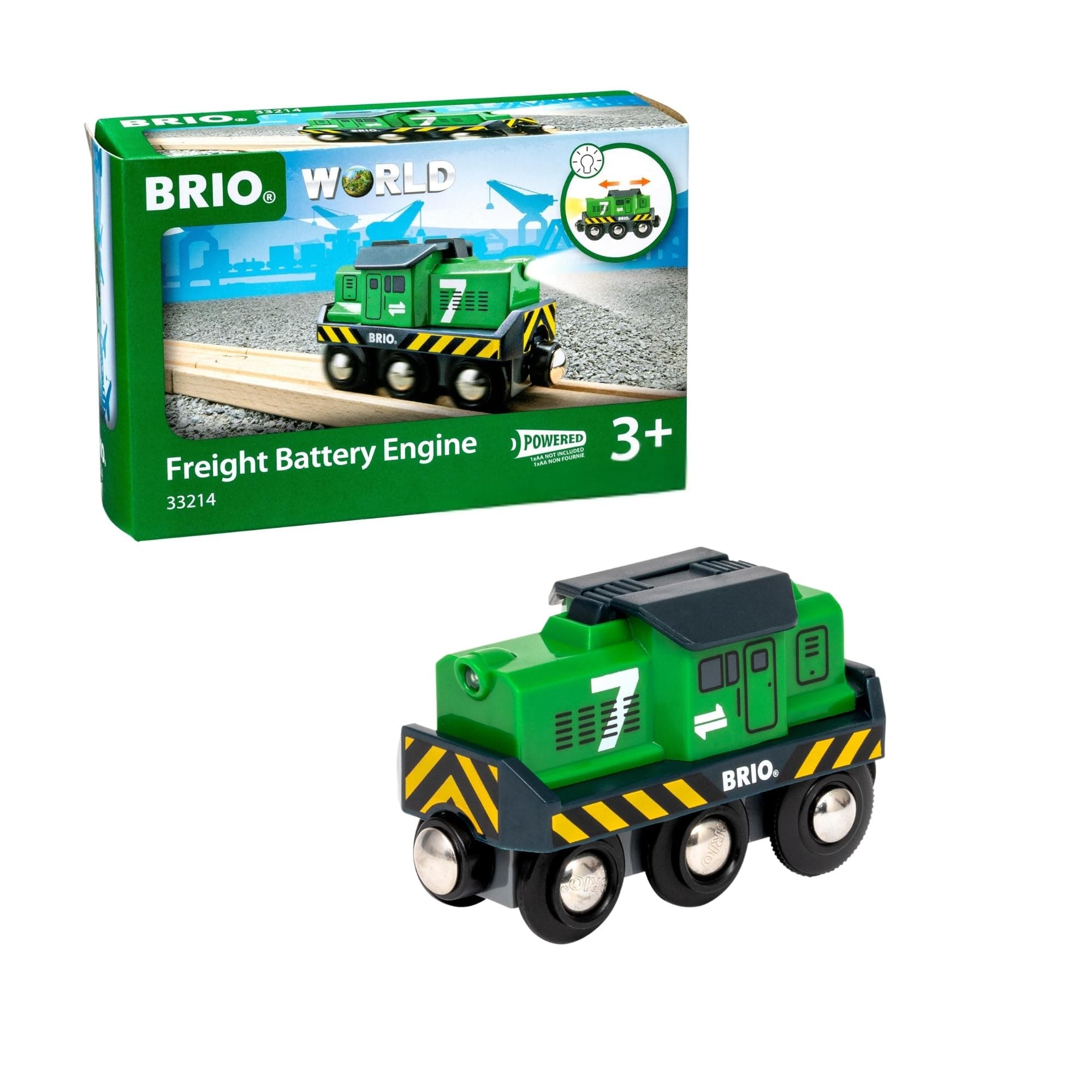World Freight Engine Train, Battery Powered Train For Kids Age 3 Years Up