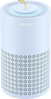 Air Purifier for Bedroom with HEPA 3-in-1 Filter, Pet Air Purifier for Home Cat Pee Smell, Covers Upto 990 Ft², Quiet 360° intake Air Cleaner for pet hair,allergies,Dust,Smoke A2001 Blue