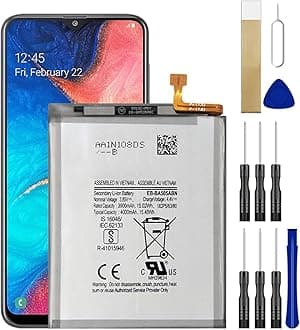 Battery EB-BA505ABU for Galaxy A20 SM-A205U T-Mobile Samsung SM-A205UZKATMB Battery EB-BA505ABN Replacement Battery with Adhesive Tape Tool Repair Kit