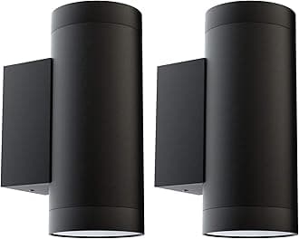 Klighten 2 pcs Black Outdoor Wall Light