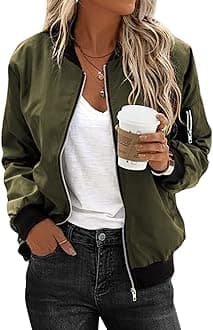 ZeagooWomen's Classic Quilted Jacket Short Bomber Jacket Coat