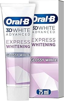 Oral-B 3DWhite Advanced Express Whitening Glossy White Toothpaste 75ml