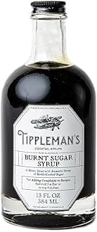 Tippleman's Burnt Sugar Syrup - Non-Alcoholic Burnt Sugar Cocktail Mixer - Complex Cocktail Syrup for Bartending and Recipes - All Natural Ingredients - Makes 26 Cocktails