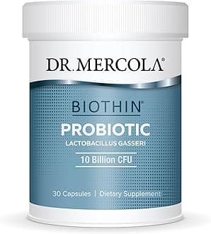 Dr. Mercola Biothin Probiotic - Digestive Health Supplement - Supports Healthy Metabolism - GMO-Free, Gluten-Free & Soy-Free - 30 Delayed-Release Capsules (30 Servings)