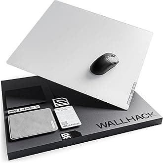 SkyPAD Wallhack Glass Pad 4.0 Gaming Mouse Pad | Professional White Mouse Mat | Special Surface with Enhanced Precision and Speed | Designed for Pro Gamers Superior Control and Long-Lasting Durability