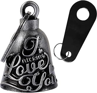Dream Apparel Motorcycle Bell for Biker Rider Men Women Angel Bell with Bell Hanger, Ride Riding Bell Motorcycle Accessories