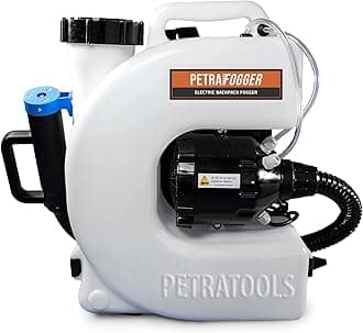 PetraTools Electric Backpack Fogger Machine, ULV Insect Bug Mosquito Fogger, Mosquito Sprayer - Commercial Hose, Padded Straps (4 Gallon)