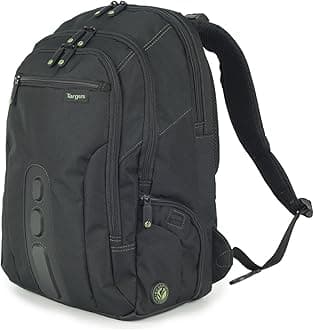 Targus 15.6" Spruce EcoSmart Checkpoint Friendly Backpack, Made From Recycled Bottles, Durable, TSA Friendly, 27L (TBB013US)