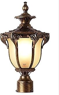 Prop It Up Traditional Outdoor Gate Lights Cast Aluminium Unbreakable Acrylic Exterior Waterproof for House Pillar Pole Gate lamp Garden Lights (10)