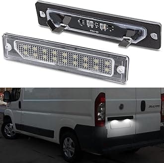 OZ-LAMPE 2PCS LED Number License Plate Light,Number Plate Lights for Citroen Jumper Peugeot Boxer Ducato Maserati Ghibli Quattoperter,LED License Plate Bulbs with Canbus Error Free Rear Lamp
