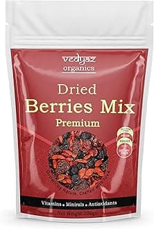 Vedyaz Organics Dried Berries Mix 400gm - Mix of Blueberry, Goji berry, Strawberry & Cranberries Dry fruits - Rich in Nutrients & Antioxidants