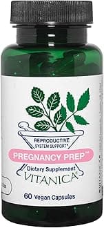 VitanicaPregnancy Prep, Reproductive System Support, Vegan/Vegetarian, 60 Capsules